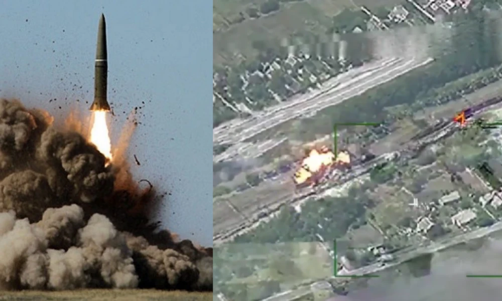 Η στιγμή που η Ρωσία με το Iskander-M "χτυπά" Ουκρανική αμαξοστοιχία που μεταφέρει στρατιωτικό εξοπλισμό του ΝΑΤΟ (Βίντεο)